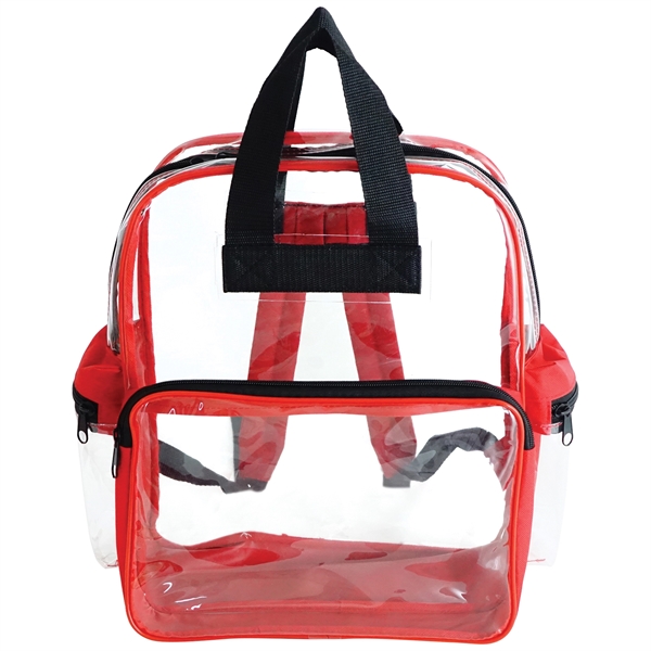 Clear vinyl backpack with two top carying handles, two zippered side... from ASI 34800 Alstar Creations
