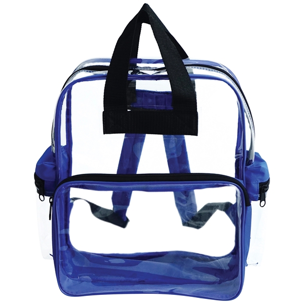 Clear vinyl backpack with two top carying handles, two zippered side... from ASI 34800 Alstar Creations