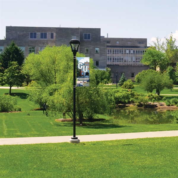 Custom digitally printed polyester avenue banner. 54"H x 24"W... from ASI 80228 Quinn