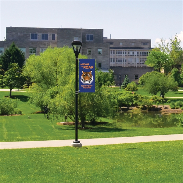 Custom digitally printed polyester avenue banner. 60"H x 29"W... from ASI 80228 Quinn