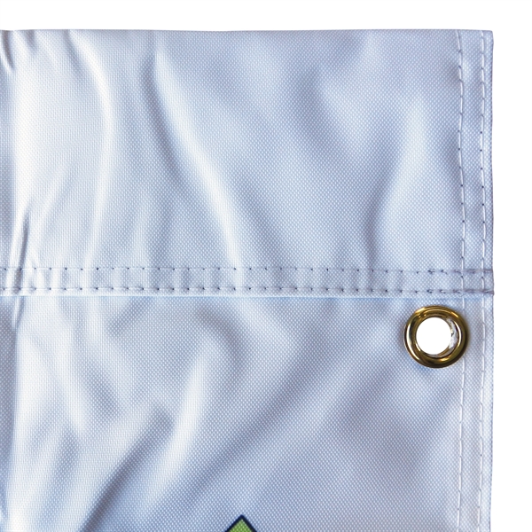 Custom digitally printed polyester avenue banner. 60"H x 29"W... from ASI 80228 Quinn