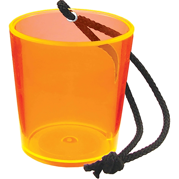 2 oz. Colored Plastic Bottle Hanging Shot Glass, USA made of... from ASI 61952 Howw Mfg Co Inc / Howw USA