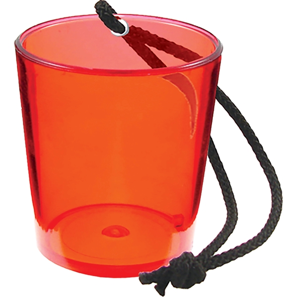 2 oz. Colored Plastic Bottle Hanging Shot Glass, USA made of... from ASI 61952 Howw Mfg Co Inc / Howw USA