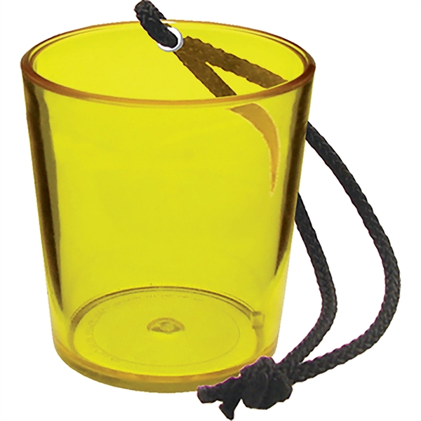 2 oz. Colored Plastic Bottle Hanging Shot Glass, USA made of... from ASI 61952 Howw Mfg Co Inc / Howw USA