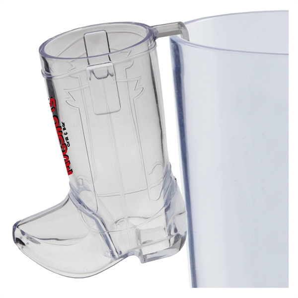 2 oz. Clear Plastic Cowboy Boot Hook Shot Glass, USA made... from ASI 61952 Howw Mfg Co Inc / Howw USA