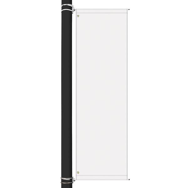 Custom digitally printed polyester avenue banner. 96"H x 29"W... from ASI 80228 Quinn