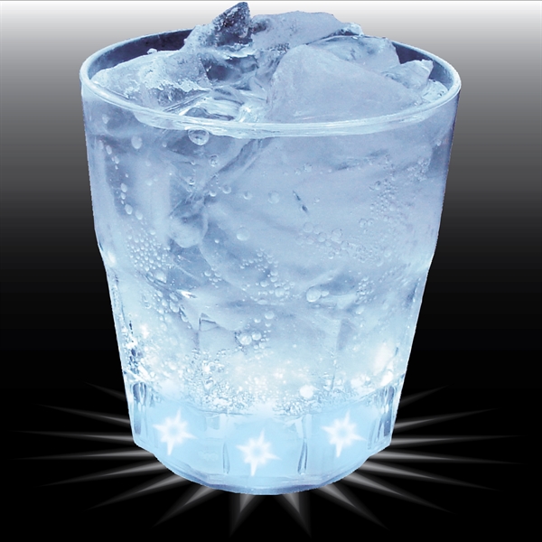 9 oz. Light-Up Plastic Rocks Glass. 5 Lights & 3 lighting... from ASI 61952 Howw Mfg Co Inc / Howw USA