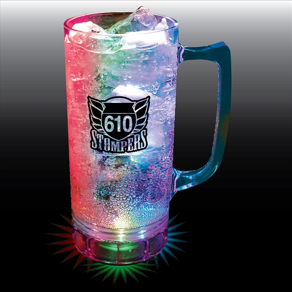 12 oz. Light-Up Plastic Mug w/Handle. 3 Lights & 6 lighting... from ASI 61952 Howw Mfg Co Inc / Howw USA