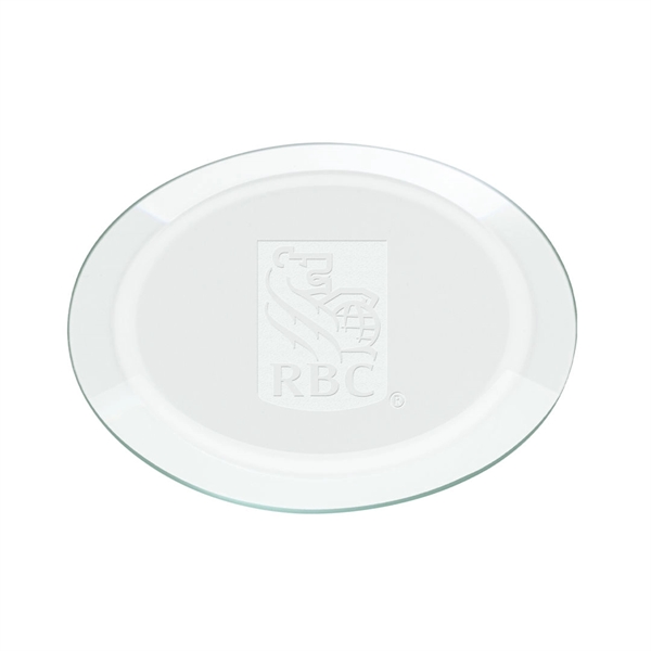 Individual round crystal coaster with beveled edges.... from ASI 84592 St Regis Group