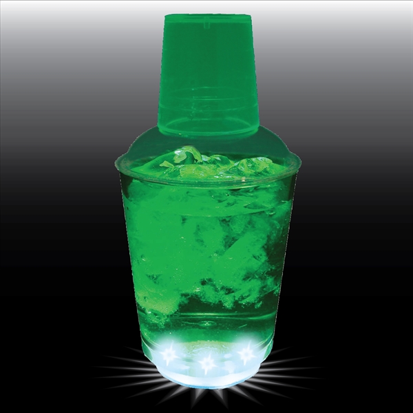12 oz. Light-Up Plastic Cocktail Shaker. 5 Lights & 3 lighting... from ASI 61952 Howw Mfg Co Inc / Howw USA