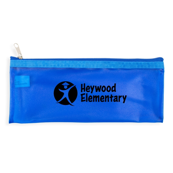 3.5"H x 8.25"W Pencil pouch with zipper closure and CPSIA compliant.... from ASI 54040 Fey Promo / Fey Binders and Organization Solutions