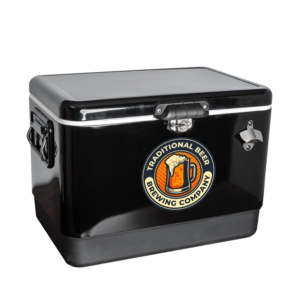Insulated cooler with lock closure; holds up to 80 cans.... from ASI 76730 Peerless Umbrella Co Inc / Threads By Peerless