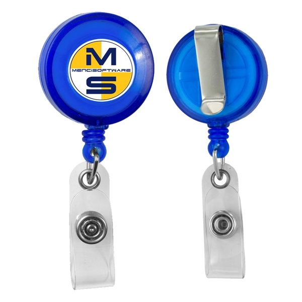 Round 1.25" badge reel with 30" retractable cord.... from ASI 62660 Innovation Line