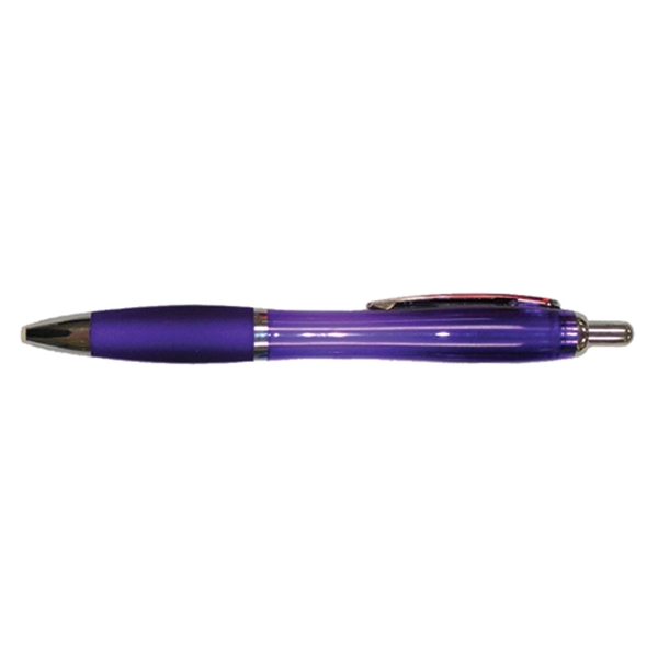 Lena plastic pen with black ink and slim refill.... from ASI 99030 Zipline / MainStream Promotions™