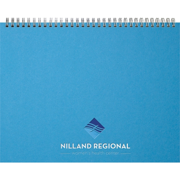 Horizontal monthly planner with foil or deboss imprint and 15 blank... from ASI 91340 Journalbooks/Timeplanner Calendars