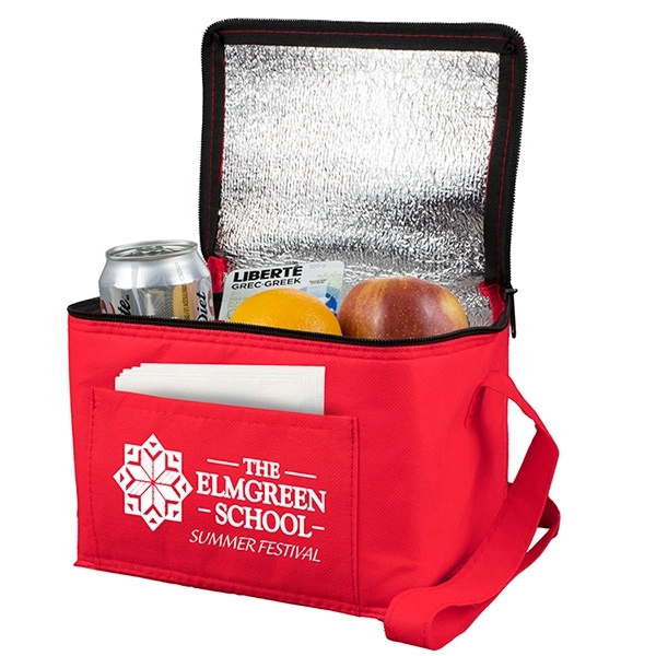 8" x 6" x 6" 80GSM non-woven polypropylene insulated lunch cooler... from ASI 62660 Innovation Line