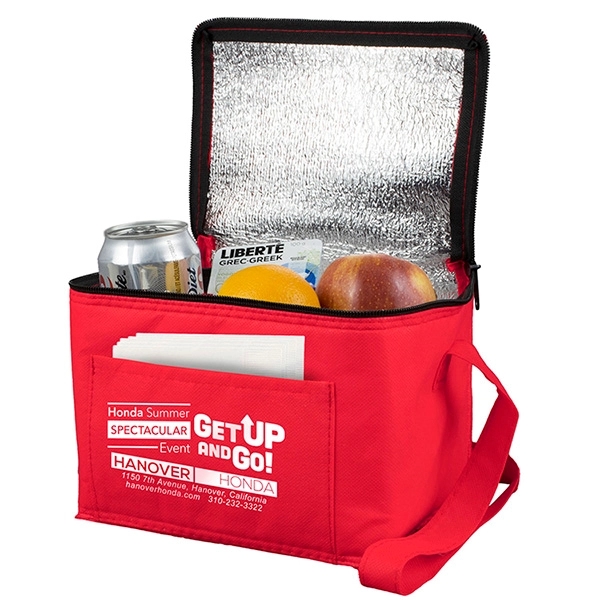 8" x 6" x 6" 80GSM non-woven polypropylene insulated lunch cooler... from ASI 62660 Innovation Line