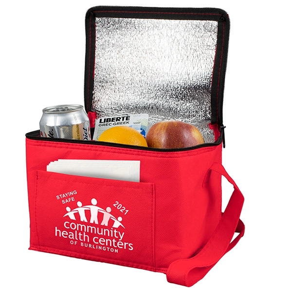 8" x 6" x 6" 80GSM non-woven polypropylene insulated lunch cooler... from ASI 62660 Innovation Line