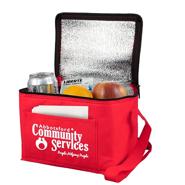 8" x 6" x 6" 80GSM non-woven polypropylene insulated lunch cooler... from ASI 62660 Innovation Line