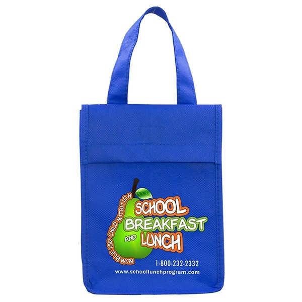 6 1/2" x 9" 80GSM non-woven polypropylene lunch bag with 3... from ASI 62660 Innovation Line