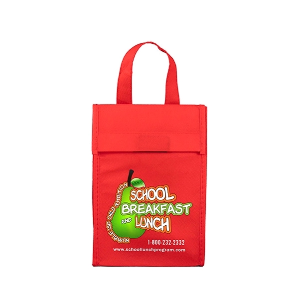 6 1/2" x 9" 80GSM non-woven polypropylene lunch bag with 3... from ASI 62660 Innovation Line