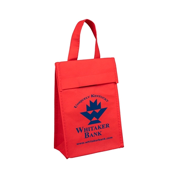 6 1/2" x 9" 80GSM non-woven polypropylene lunch bag with 3... from ASI 62660 Innovation Line