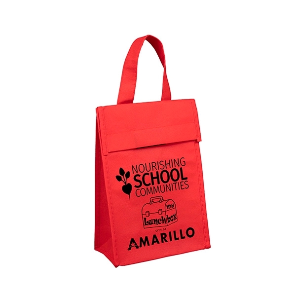 6 1/2" x 9" 80GSM non-woven polypropylene lunch bag with 3... from ASI 62660 Innovation Line