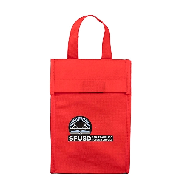 6 1/2" x 9" 80GSM non-woven polypropylene lunch bag with 3... from ASI 62660 Innovation Line
