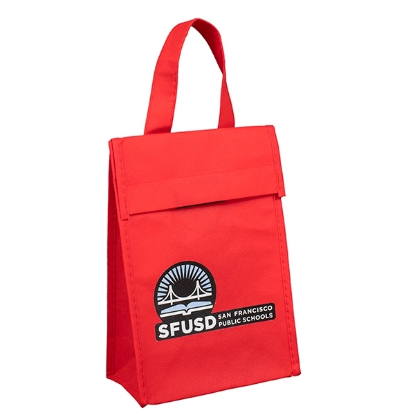 6 1/2" x 9" reusable 80GSM non-woven lunch bag with 3... from ASI 62660 Innovation Line