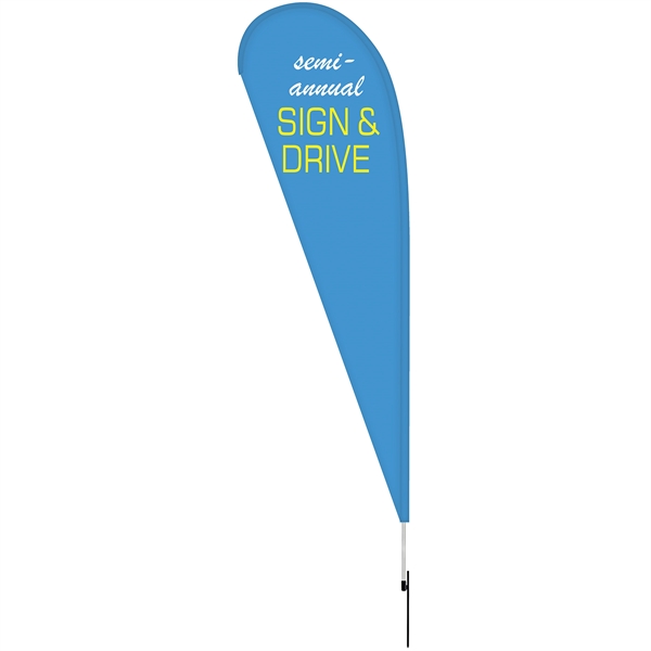 10' Double Sided Teardrop Banner w/ Premium Hardware & Spike. ACTUAL... from ASI 80228 Quinn