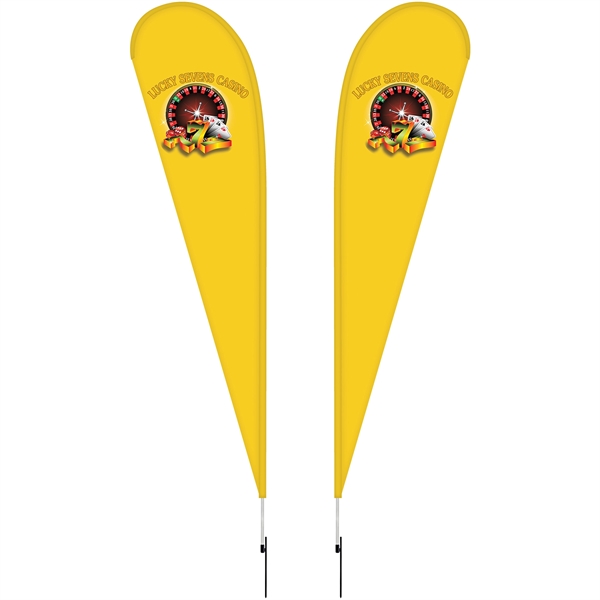 12' Double Sided Teardrop Banner w/ Premium Hardware & Spike. ACTUAL... from ASI 80228 Quinn