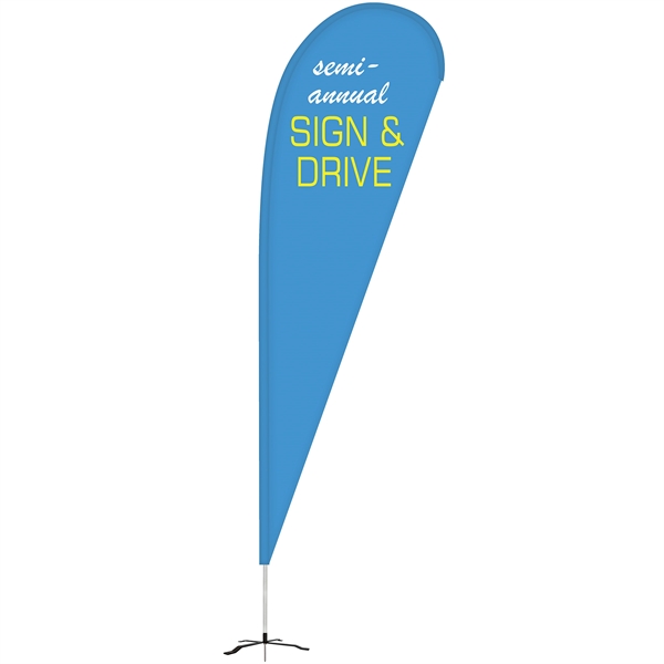 10' Double Sided Teardrop Banner w/ Premium Hardware & Cross Base.... from ASI 80228 Quinn