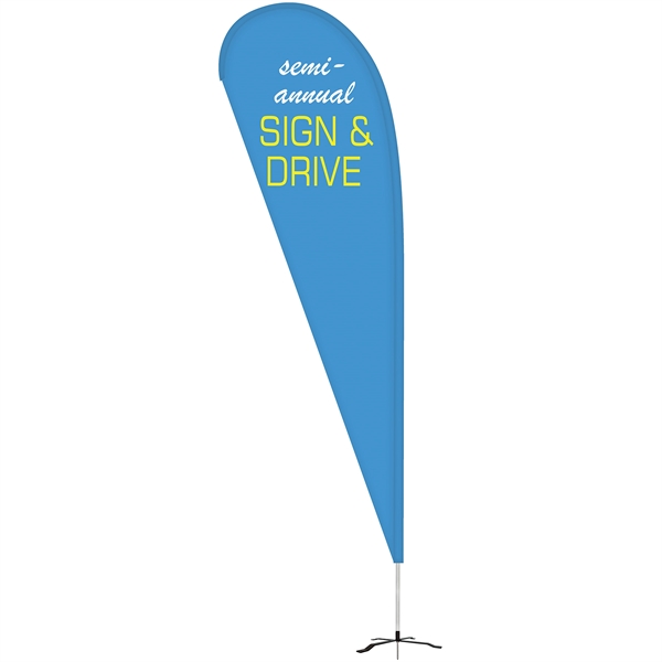 10' Double Sided Teardrop Banner w/ Premium Hardware & Cross Base.... from ASI 80228 Quinn