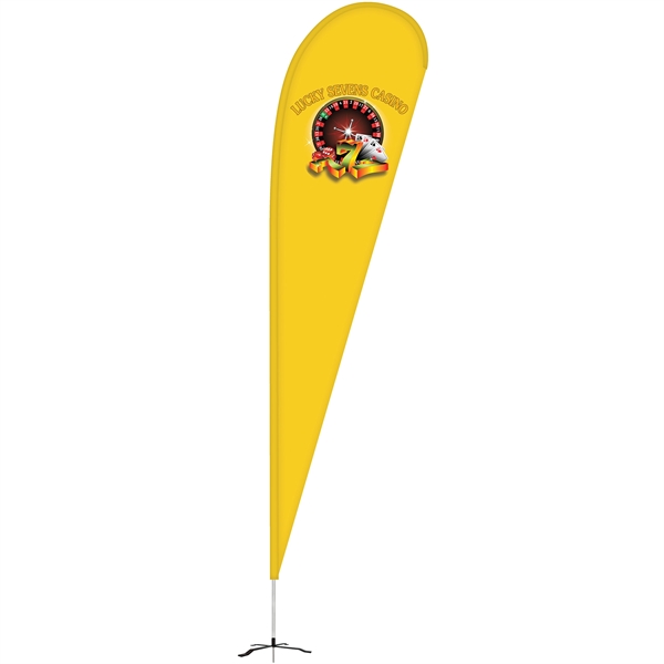 12' Double Sided Teardrop Banner w/ Premium Hardware & Cross Base.... from ASI 80228 Quinn