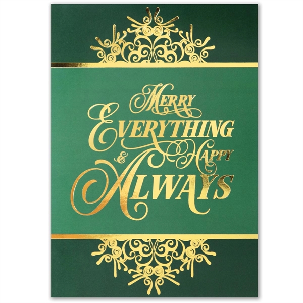 5" x 7" Holiday Greeting Cards in over 100 stock designs,... from ASI 95280 Warwick Publishing Co / Warwick