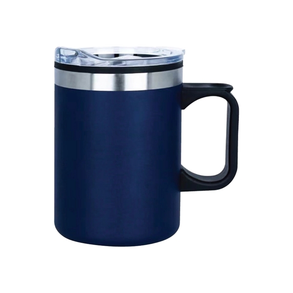 14 oz. double walled stainless steel and polypropylene camper mug with... from ASI 57655 STOPNGO Line