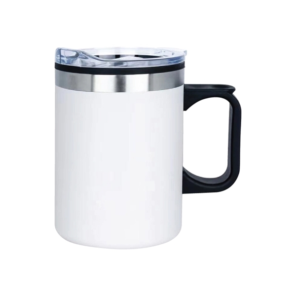14 oz. double walled stainless steel and polypropylene camper mug with... from ASI 57655 STOPNGO Line