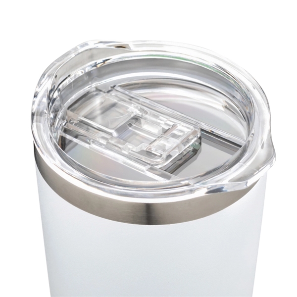 20 oz. copper-plated stainless steel vacuum insulated tumbler with clear slide... from ASI 57655 STOPNGO Line