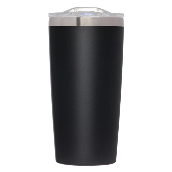 20 oz. copper-plated stainless steel vacuum insulated tumbler with clear slide... from ASI 57655 STOPNGO Line