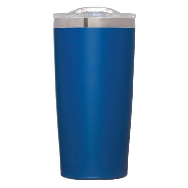 20 oz. copper-plated stainless steel vacuum insulated tumbler with clear slide... from ASI 57655 STOPNGO Line