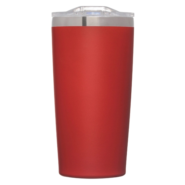 20 oz. copper-plated stainless steel vacuum insulated tumbler with clear slide... from ASI 57655 STOPNGO Line