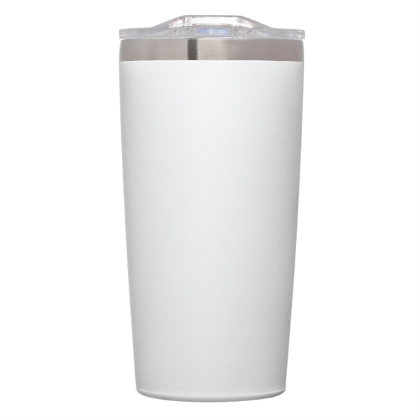 20 oz. copper-plated stainless steel vacuum insulated tumbler with clear slide... from ASI 57655 STOPNGO Line