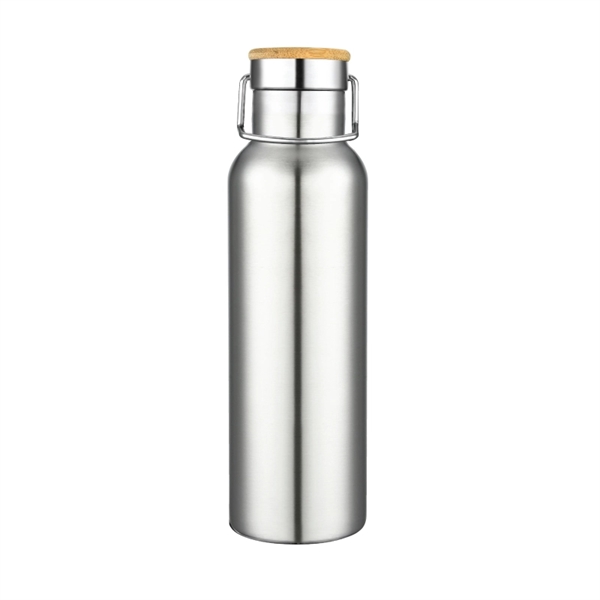 20-oz. double walled, vacuum insulated, stainless steel water bottle with screw-on... from ASI 57655 STOPNGO Line