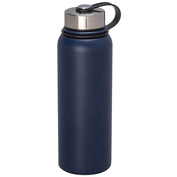 40-oz. double wall, vacuum insulated, stainless steel water bottle with screw-on,... from ASI 57655 STOPNGO Line