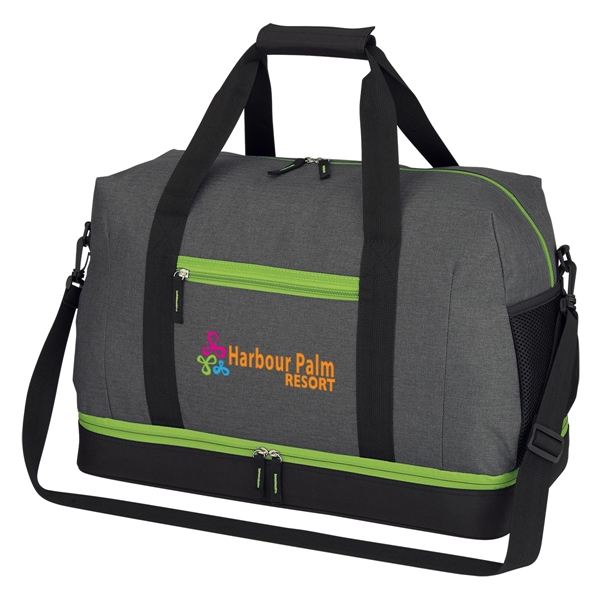 19 1/2" x 12 1/2" x 10" duffel bag made of... from ASI 61125 Hit Promotional Products / Hit®