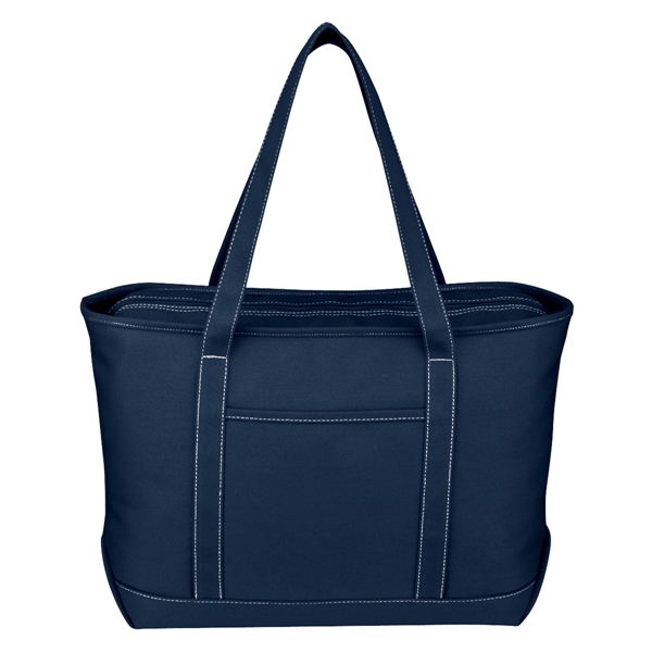 Large Cotton Canvas Yacht Tote.  24 oz. Canvas.  Outside... from ASI 61125 Hit Promotional Products / Hit®