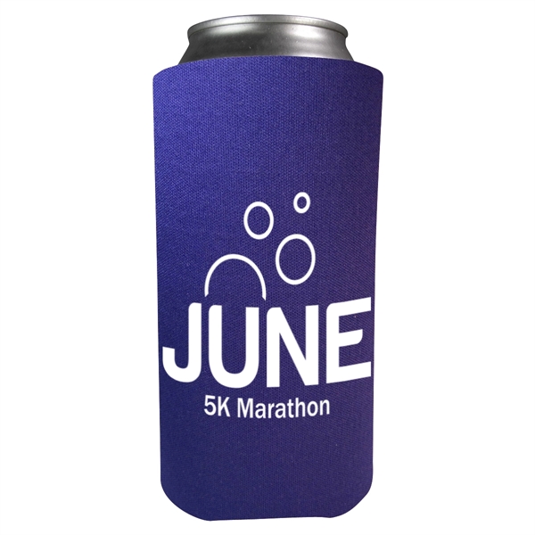 Foam 16 oz. can holder that folds flat for easy storage.... from ASI 61125 Hit Promotional Products / Hit®