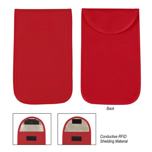 Cellphone case with RFID protection, made of 600-denier polyester.... from ASI 61125 Hit Promotional Products / Hit®