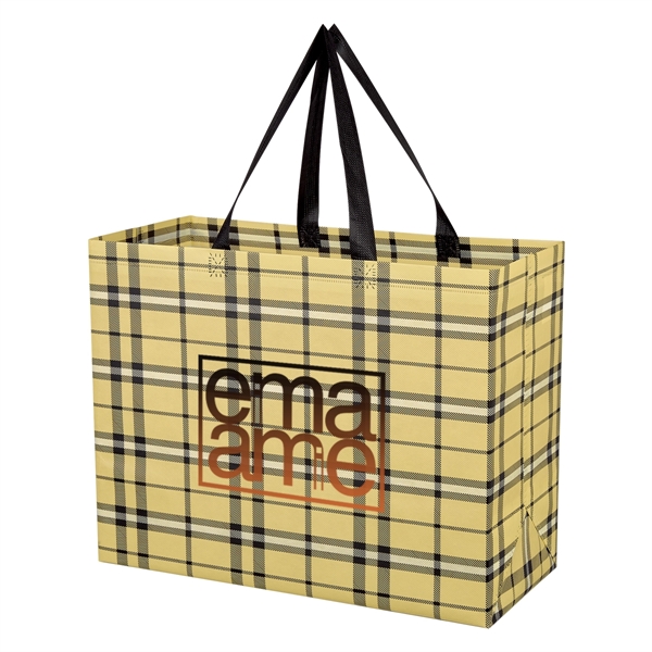16" x 12" x 7" laminated shopping bag made of polypropylene... from ASI 61125 Hit Promotional Products / Hit®