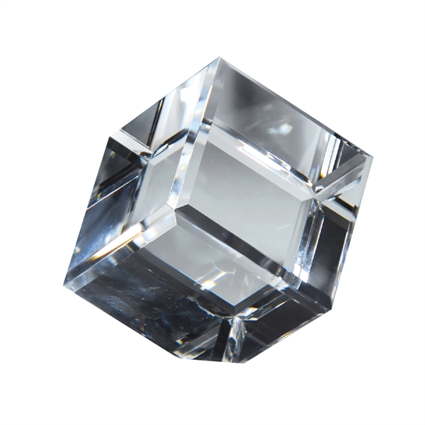 3" x 3" cube award that's made of optic crystal... from ASI 61125 Hit Promotional Products / Hit®